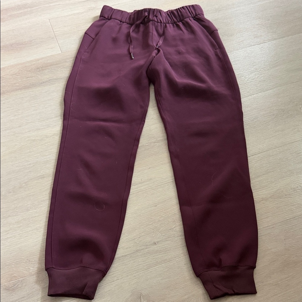 Women's Burgundy Jogger Pants